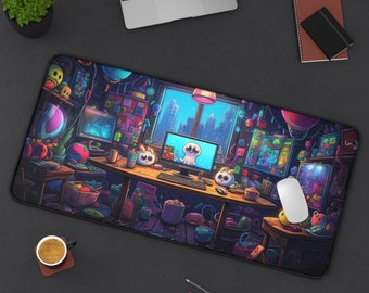 Trippy Kids Game Room Desk Mat