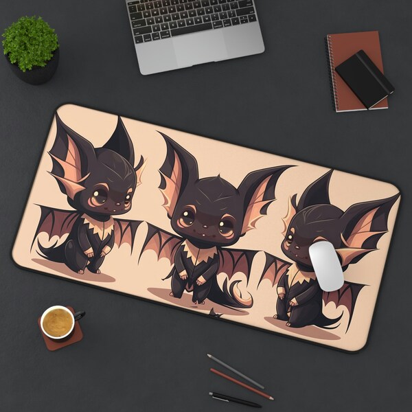 Bat Desk Pad Etsy