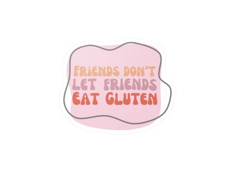 Calcomanía para celíacos sin gluten