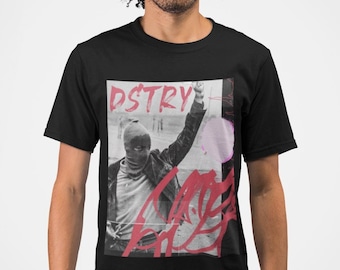 Punk Rock Grafik Tee : Urban Streetwear Baumwoll T-Shirt
