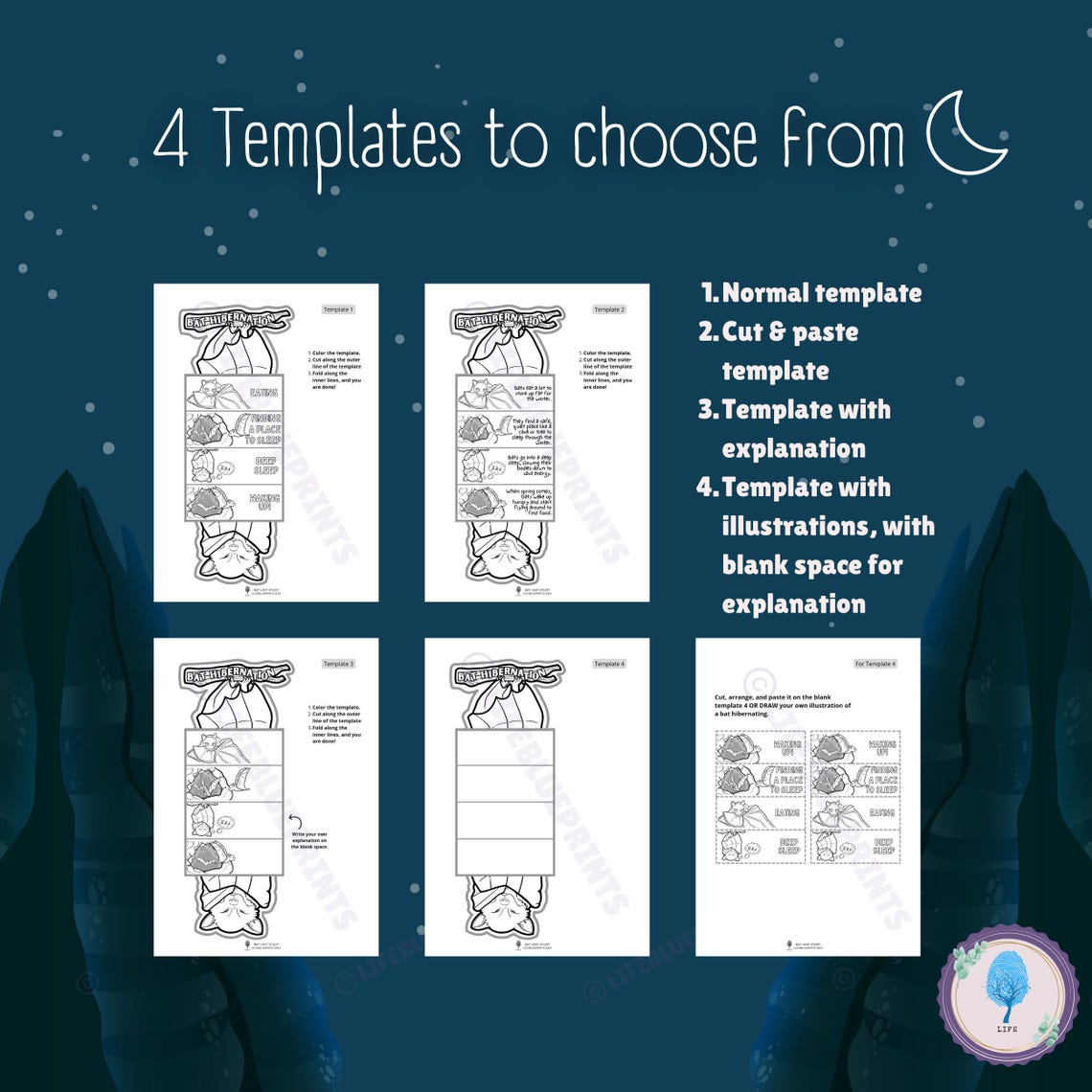 Bat Hibernation Foldable Activity | Montessori Classroom | Digital ...