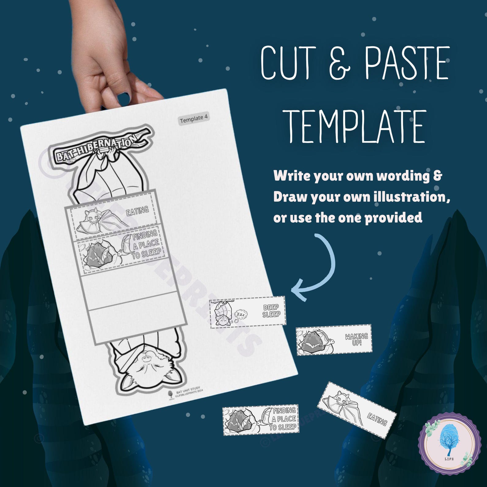 Bat Hibernation Foldable Activity | Montessori Classroom | Digital ...