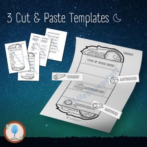 Space Rocks Foldout Craft | Comets, Asteroids, Meteors Activity ...