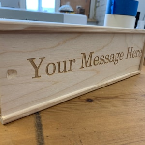Personalized Wooden Wine Box Engraved