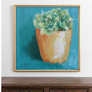 Succulent Printable Art | Succulent Painting | Printable Wall Art | Instant Digital Download