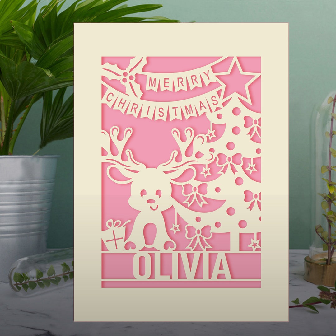 Personalised Christmas Cards | Cut-out Christmas Cards | Christmas Cards For Kids