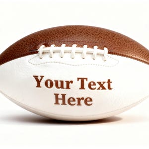 Personalized Custom Football High School Football Junior Football Full 12-Inch Football Gifts for Coach Dad Football Fan Groomsmen Birthday imagem 3