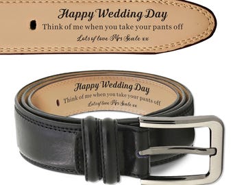 Personalized Mens Belt Leather Belt for Men Custom Engraved Belt Men Belt Gifts for Men Wedding Anniversary Christmas
