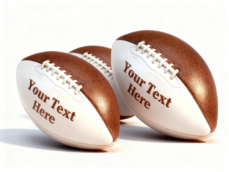 Personalized Custom Football High School Football Junior Football Full 12-Inch Football Gifts for Coach Dad Football Fan Groomsmen Birthday imagem 4