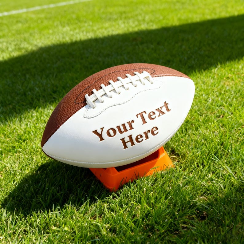Personalized Custom Football High School Football Junior Football Full 12-Inch Football Gifts for Coach Dad Football Fan Groomsmen Birthday imagem 19