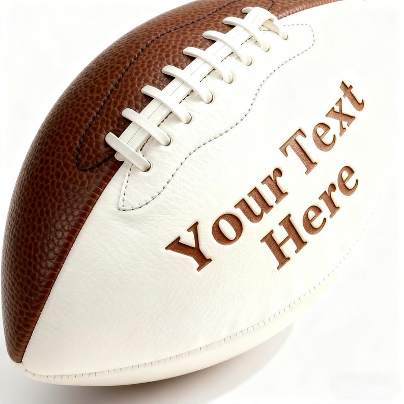 Personalized Custom Football High School Football Junior Football Full 12-Inch Football Gifts for Coach Dad Football Fan Groomsmen Birthday imagem 16