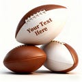 Personalized Custom Football High School Football Junior Football Full 12-Inch Football Gifts for Coach Dad Football Fan Groomsmen Birthday