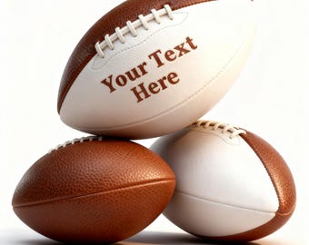 Personalized Custom Football High School Football Junior Football Full 12-Inch Football Gifts for Coach Dad Football Fan Groomsmen Birthday