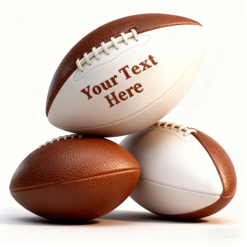 Personalized Custom Football High School Football Junior Football Full 12-Inch Football Gifts for Coach Dad Football Fan Groomsmen Birthday imagem 1