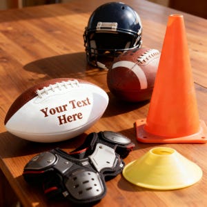 Personalized Custom Football High School Football Junior Football Full 12-Inch Football Gifts for Coach Dad Football Fan Groomsmen Birthday imagem 14