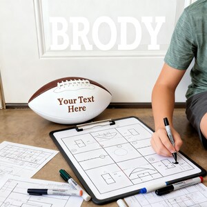 Personalized Custom Football High School Football Junior Football Full 12-Inch Football Gifts for Coach Dad Football Fan Groomsmen Birthday imagem 11
