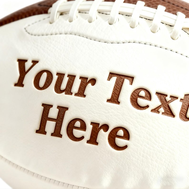 Personalized Custom Football High School Football Junior Football Full 12-Inch Football Gifts for Coach Dad Football Fan Groomsmen Birthday imagem 15