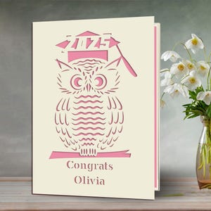 Personalized Graduation Cards for Him Her Daughter Son Graduates Students Friend Congratulations Laser Paper Cut Class of 2024 Greeting Card