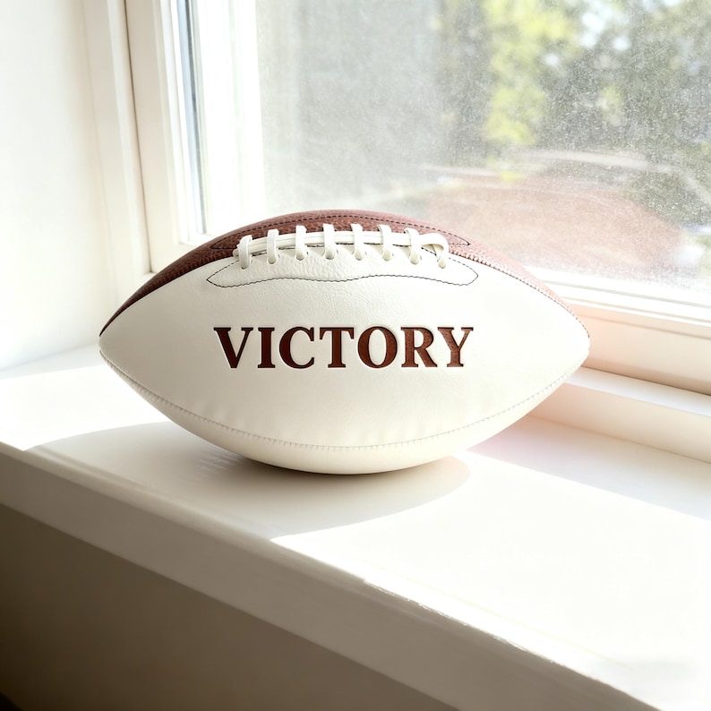 Personalized Custom Football High School Football Junior Football Full 12-Inch Football Gifts for Coach Dad Football Fan Groomsmen Birthday imagem 10