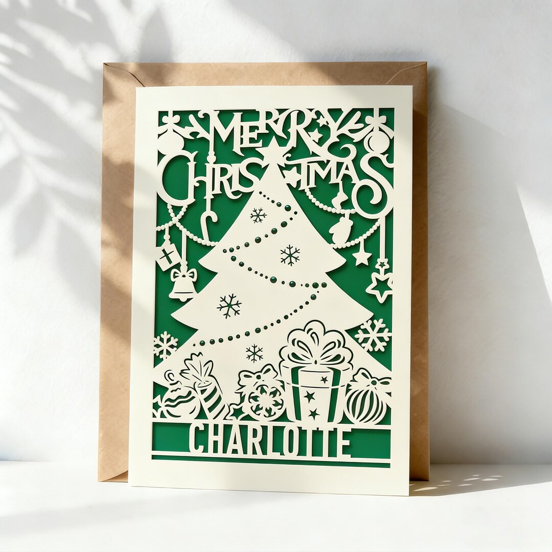 Personalized Christpersonalized Christmas Cards With Envelopes, 2025