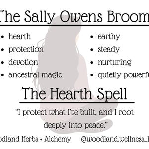 Sally Owens Inspired Herbal Ritual Broom 6" witches Besom Cottage core Cinnamon Besom Whimsical Decor image 7