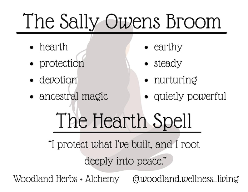 Sally Owens Inspired Herbal Ritual Broom 6" witches Besom Cottage core Cinnamon Besom Whimsical Decor image 7