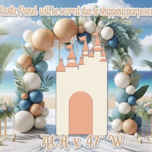 Castle, princess castle, party props, backdrops, princess props,coroplast props,party decor(no stands nor stakes included)BF1139-FS-SB