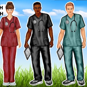 Nurses medical field Healthcare workers skin tone  yard cards yard sign coroplast cutouts lawn sign yard cards party decor decoration props