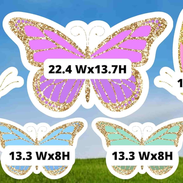 Butterfly Yard Sign Etsy