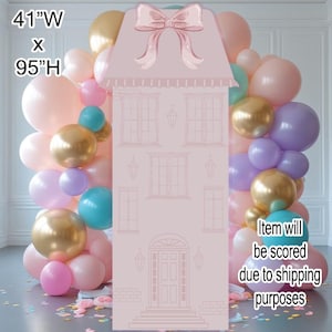 Mouse house, Doll House, building, coroplast, building decor, birthday party, party props, decor (no stakes nor stands included)Bf1411-fs-sb