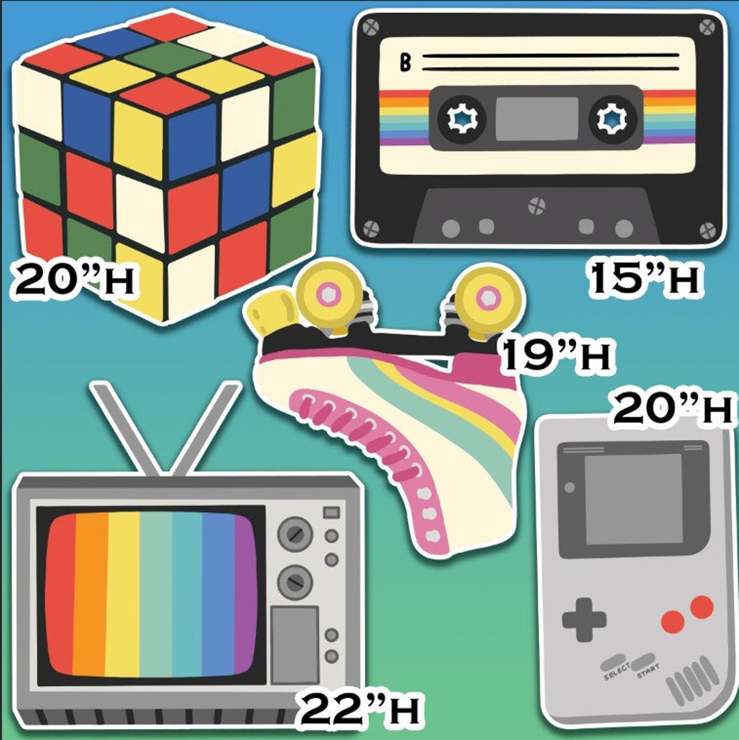 80'S 90'S THEME Party Decor, Party Props, Yard Decor, Yard Signs ...