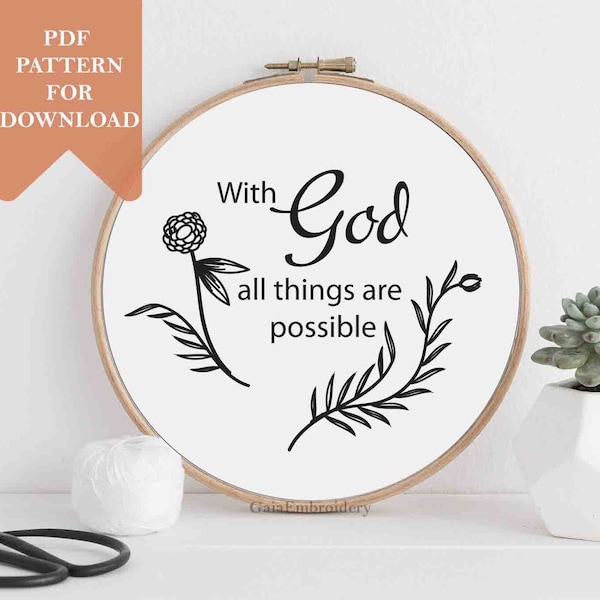 Bible Verse Hand Embroidery - Etsy