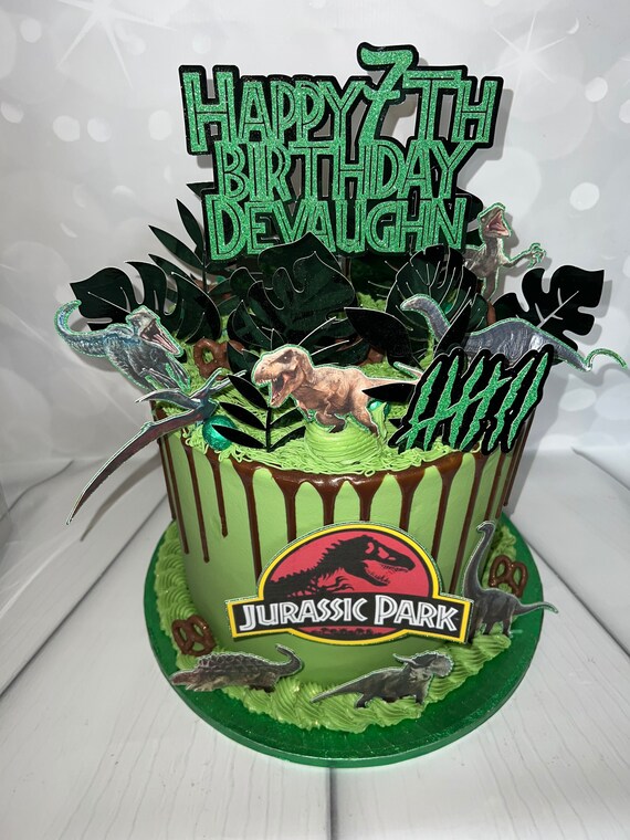 Jurassic Park World Cake Topper Etsy UK