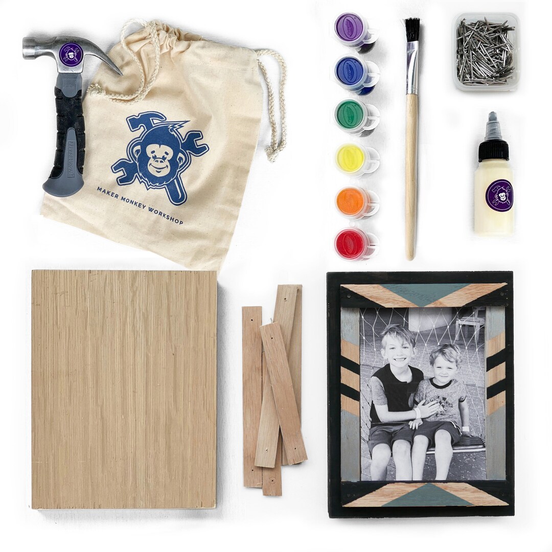 Picture Frame Building Craft Kit for Kids/beginner Woodworking Etsy