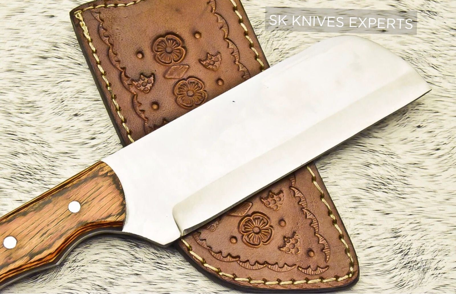 Sk Knives Experts Personnalisé D2 Steel Kitchen Chef Couteau Ester Cadeau