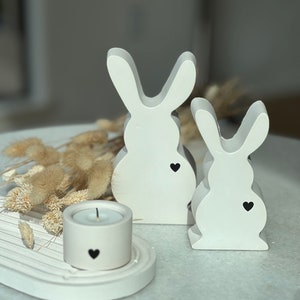 white easter bunnies, modern home, Scandinavian style, bunny, minimalistic home, guest gift, welcome gift, easter accessories, white easter