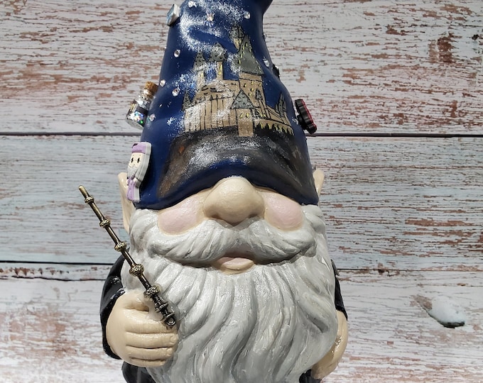 Hogwarts Inspired Harry Potter Garden Gnome Statue Etsy