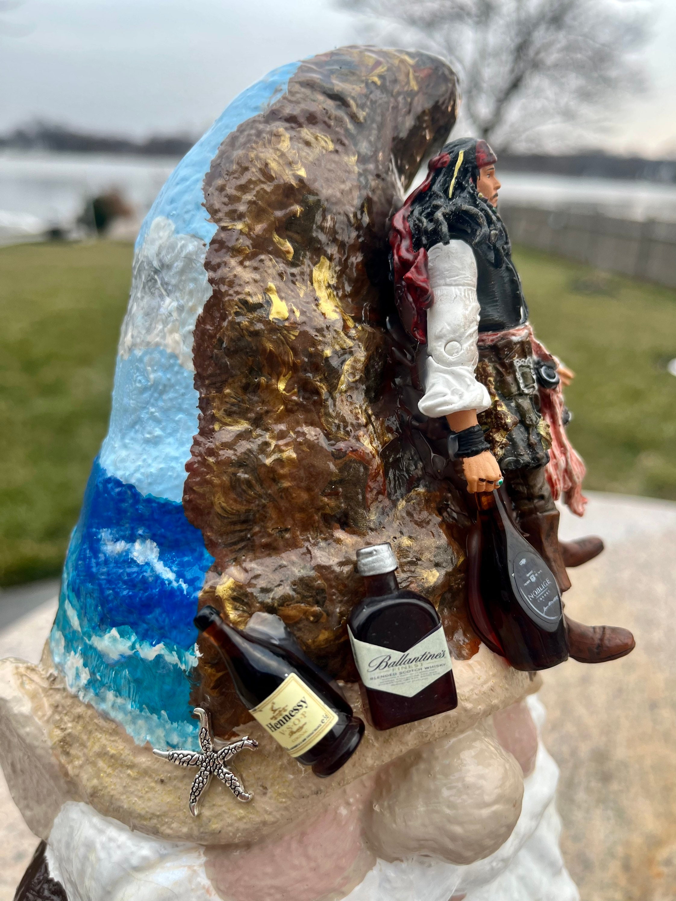 Captain Jack Sparrow Garden Gnome Statue Etsy