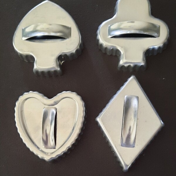 Vintage "Bridge Set" Aluminum Cookie/Sandwich Cutters