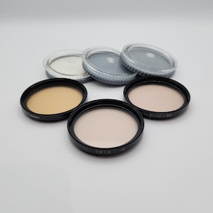 Hasselblad B50 (Bay50) CR filters (3), for light balance on 50mm lenses, excellent condition, each with its own protective plastic case