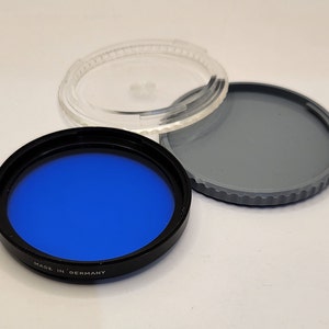 Genuine Hasselblad Bay50 3.5x CB12 -1.5 filter; made in Germany, 1970s, excellent condition, includes protective plastic case