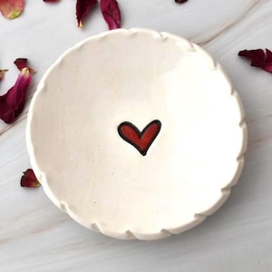 Ceramic Ring Dish, Bridesmaid Gift, Jewelry Dish, Soap Dish Ceramic, Candle Holder Dish, Small Trinket Dish, Ring Holder
