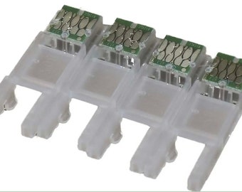 4X T812 812 XL Single Use Chip for Refillable Ink Cartridge for Wf 7820 Wf 7840