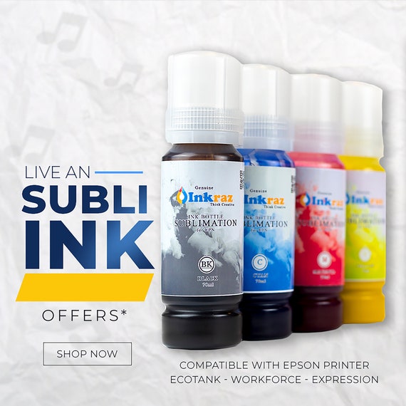 Sublimation Ink for Epson printers EcoTan 502 522 et 2720 2760 3710 3760 4700