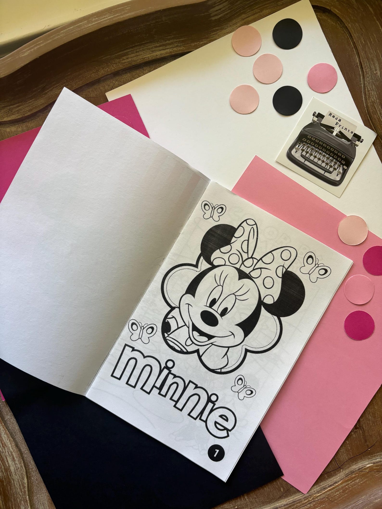 Minnie Birthday Coloring Book Mini Coloring Book Party Favor ANY THEME ...