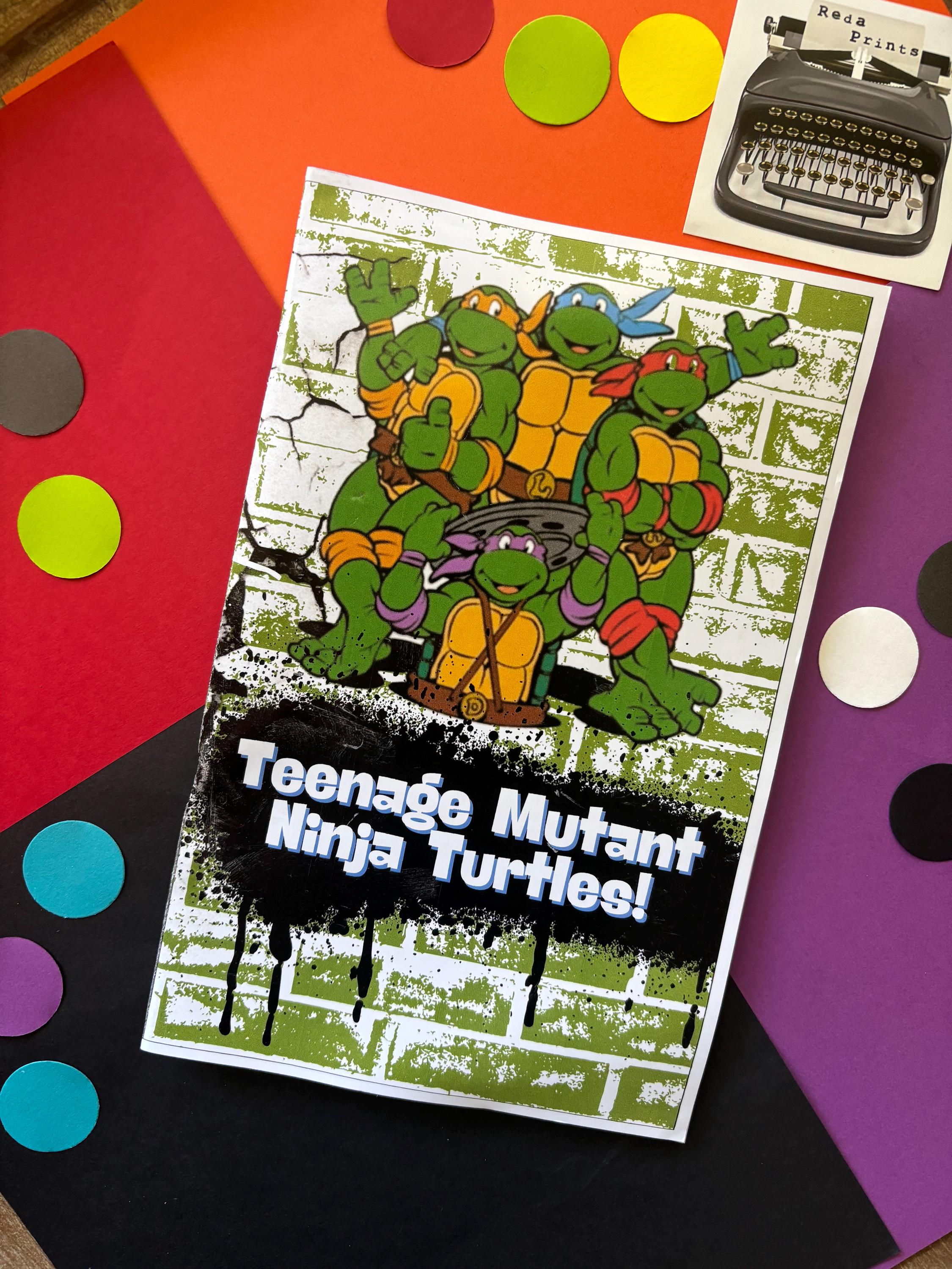 Ninja Turtles Birthday Coloring Book Favor| Cheap and Fun Birthday Favors |  Children's Party Coloring Book| Personalized Coloring Book Favor - Etsy, image size:2250x3000