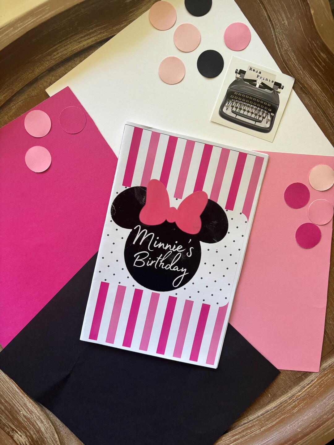 Minnie Birthday Coloring Book Mini Coloring Book Party Favor ANY THEME
