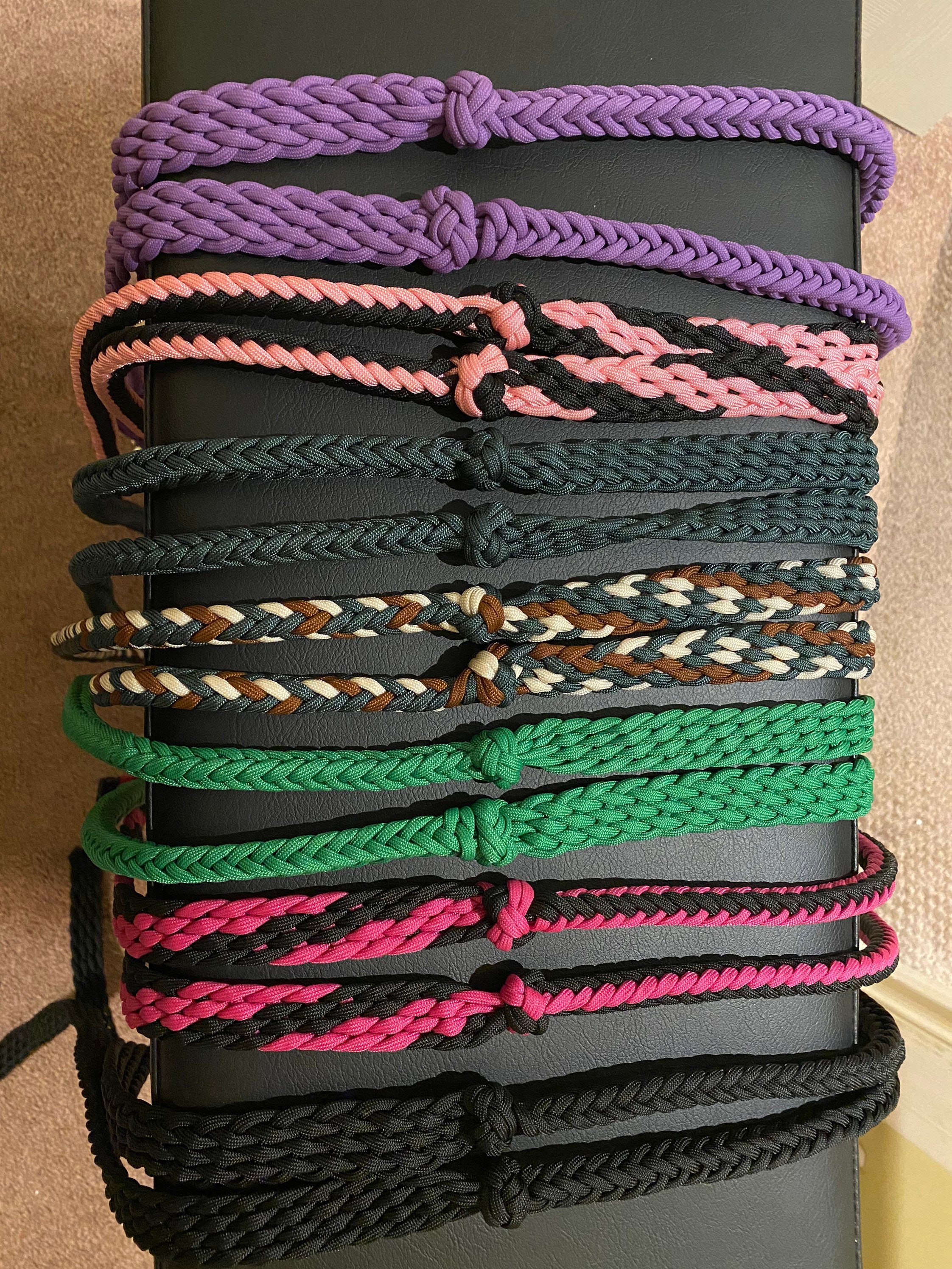 Custom Hand Braided Paracord Reins Etsy