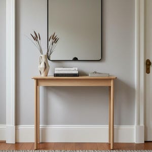 Oak Console Table - Hall Table - Entrance Table - Mid Century Modern Table - Narrow console table