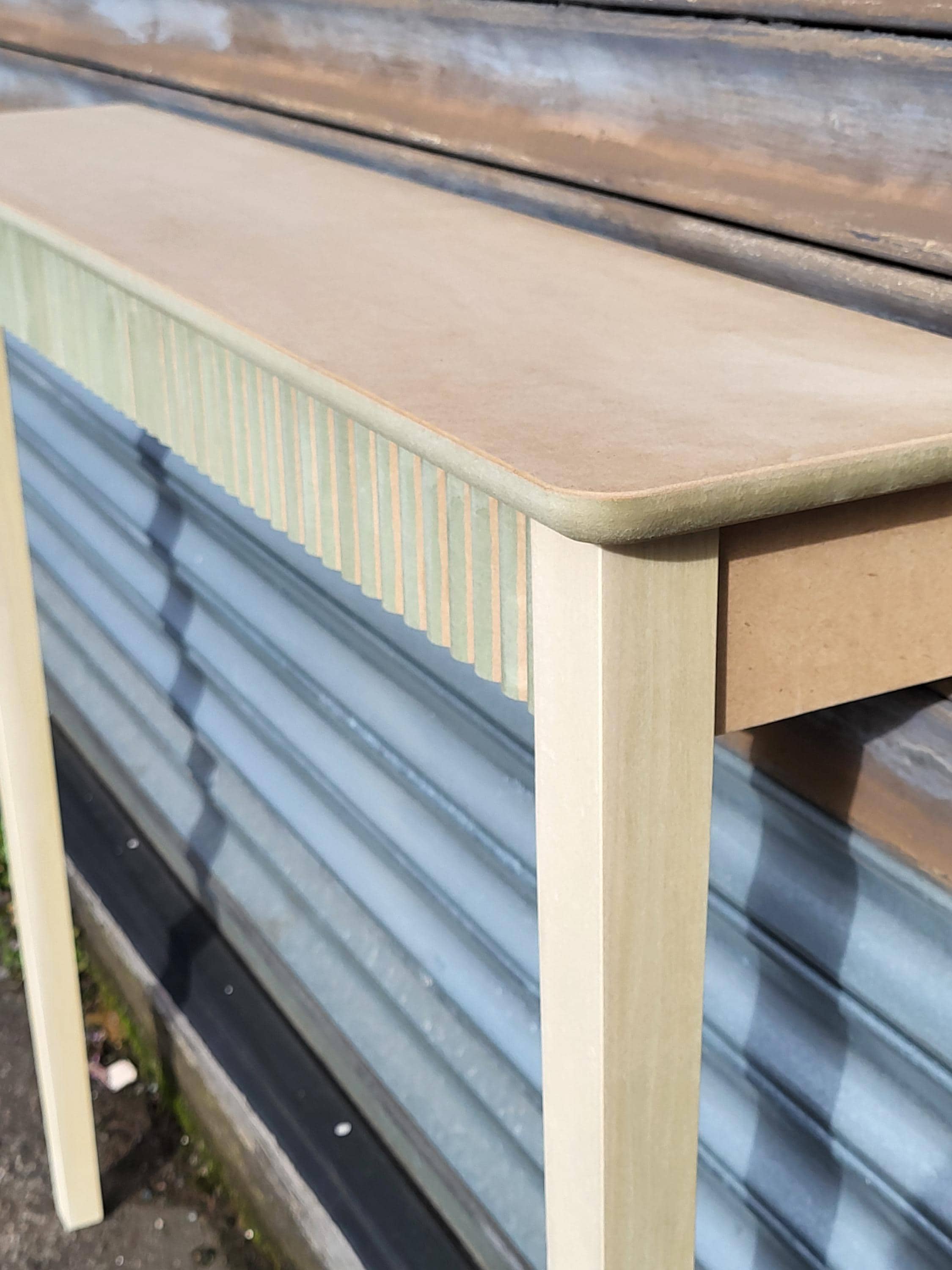 Ready to Paint Fluted Console Table, Radiator Console Table, Radiator ...